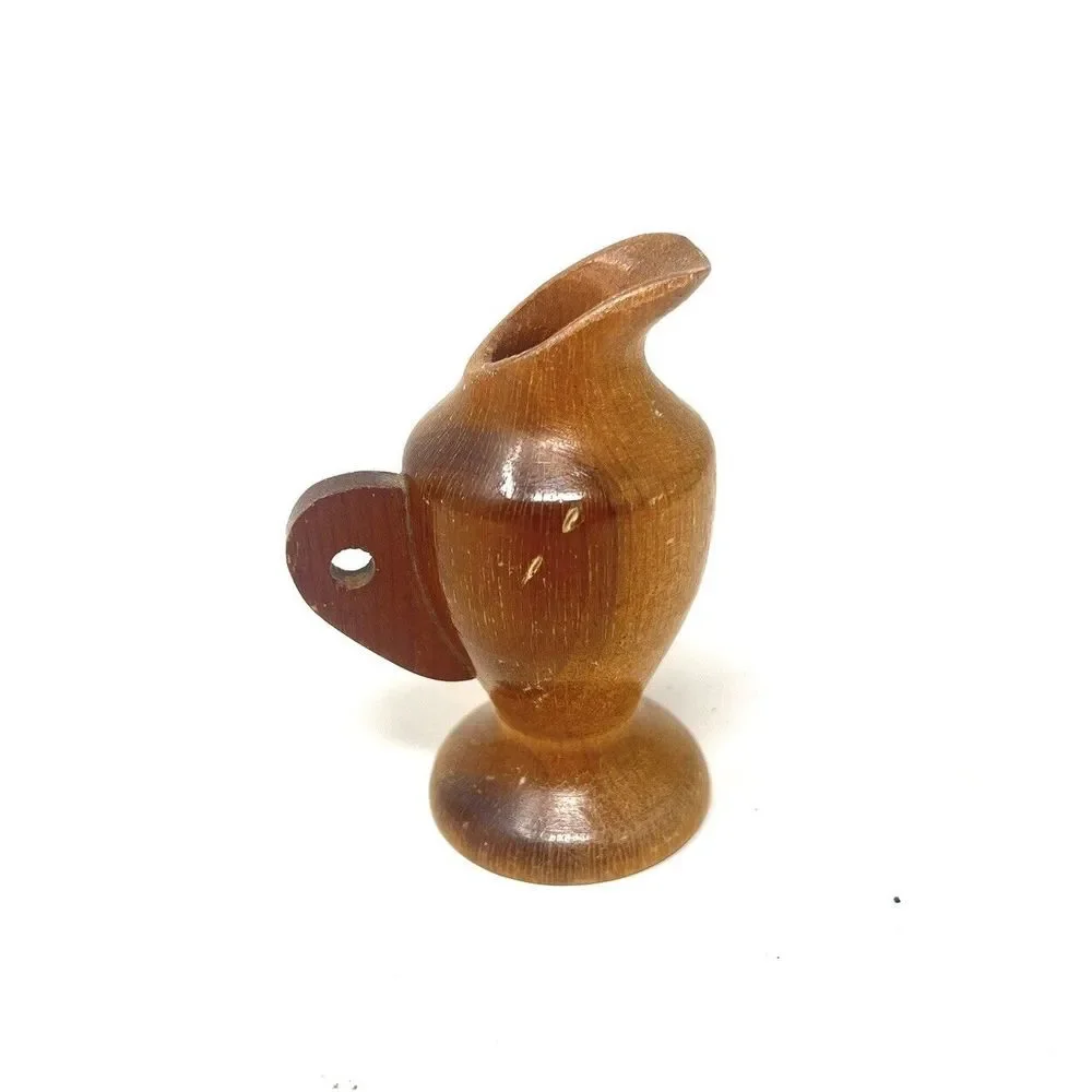 Genuine Myrtlewood Products Bud Vase Pottery Wooden 3